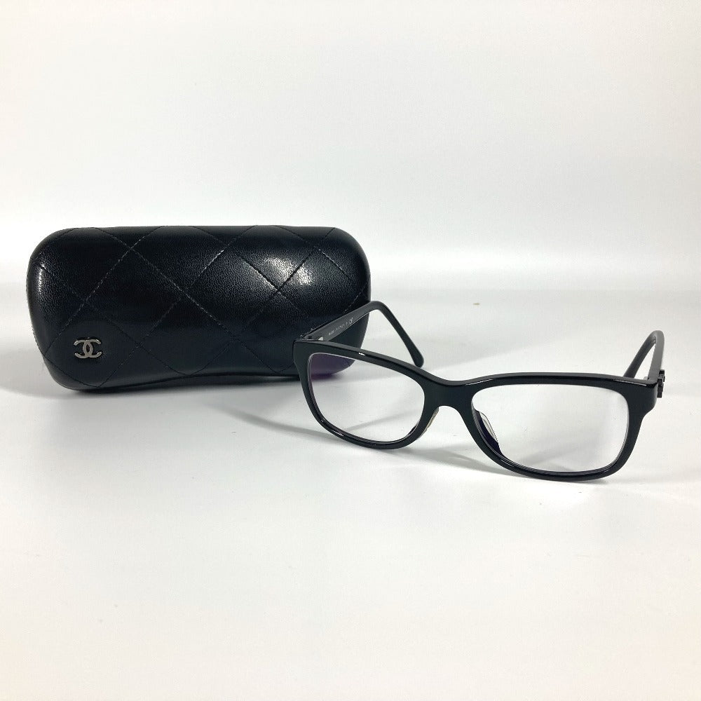 CHANEL 3311-A ロゴ CC ココマーク めがね メガネ アイウェア 眼鏡 プラスチック レディース ブラック - brandshop-reference