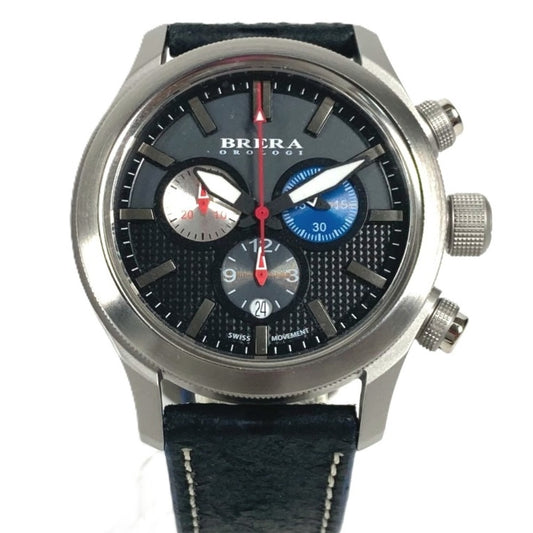 BRERA OROLOGI BRET3C4301 Eterno Chrono Men's Watch, Stainless Steel, Black