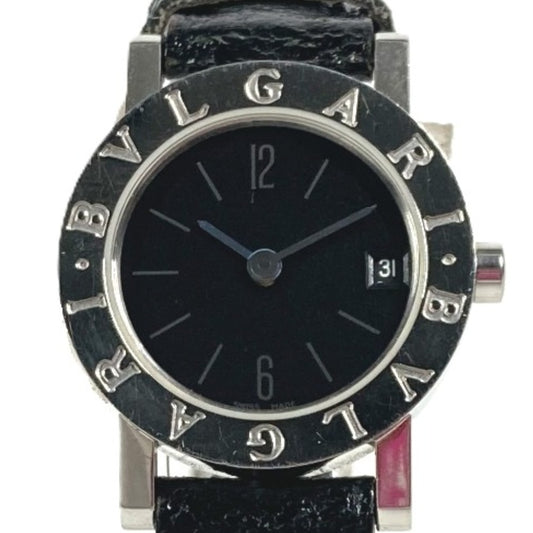 BVLGARI BB23SS BVLGARI BVLGARI Logo Women's Watch Stainless Steel Black