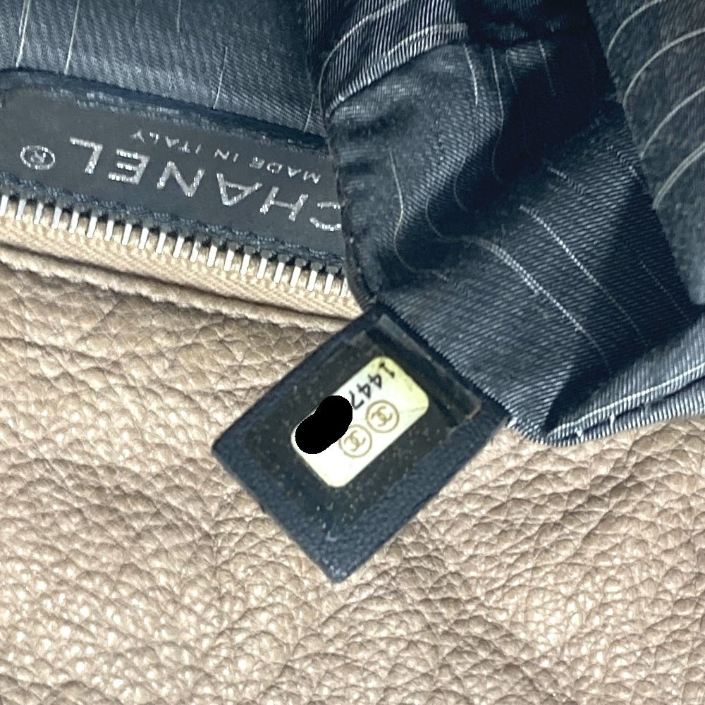 CHANEL デカココ CC ロゴ カバン 肩掛け トートバッグ ショルダーバッグ レザー レディース ベージュ - brandshop-reference