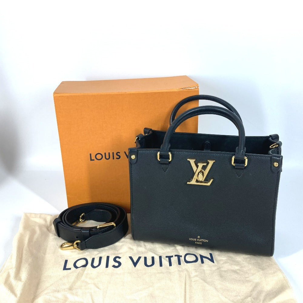 LOUIS VUITTON M22311 Lock & Go Bags 2WAY Bags Shoulder Bag Crossbody Tote Bag Hand Bag Leather Noir Black Used