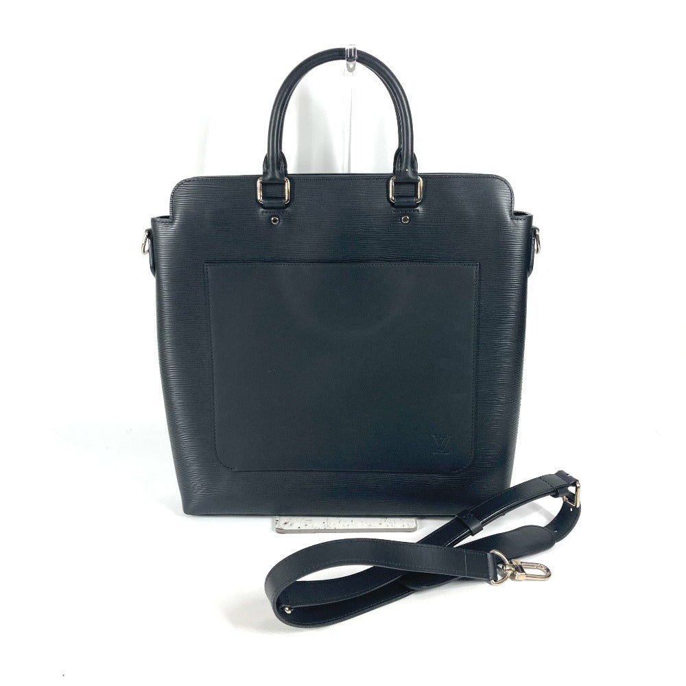 LOUIS VUITTON M58847 エピ ブルックス トート カバン ハンドバッグ トートバッグ ショルダーバッグ ビジネスバッグ エピレザー ユニセックス ノワール ブラック - brandshop-reference