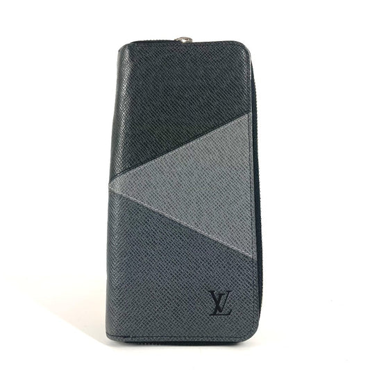 LOUIS VUITTON M30731 タイガ トリオカラー ジッピーウォレット ヴェルティカル ロングウォレット ラウンドファスナー 長財布 タイガレザー ユニセックス ノワール ブラック - brandshop-reference