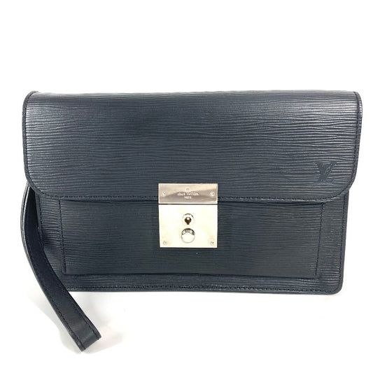 LOUIS VUITTON M40852 エピ ネオ・ベライア カバン セカンドバッグ ポーチ ストラップ付 クラッチバッグ エピレザー ユニセックス ノワール ブラック