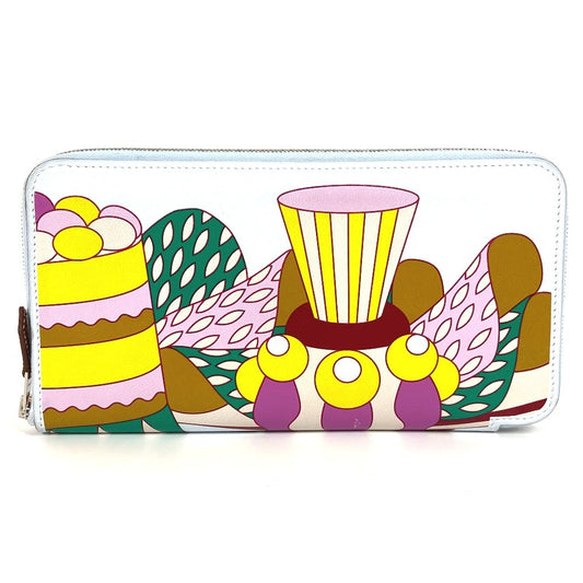 HERMES アザップロング シルクイン ロング ラ パティスリー ロングウォレット ラウンドファスナー 長財布 スイフト ユニセックス フランセーズ/ブルーブリュム マルチカラー - brandshop-reference