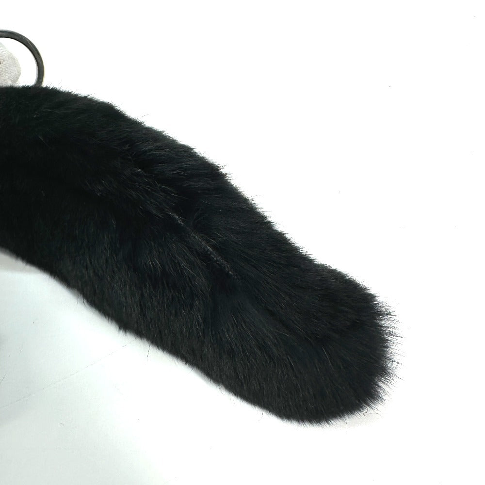 MIUMIU 尻尾 シッポ キー KEY 鍵 バッグチャーム キーホルダー ファー レディース ブラック - brandshop-reference