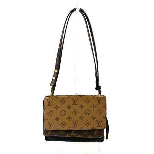 LOUIS VUITTON M45412 モノグラムリバース ポシェット LV3 カバン 斜め掛け ポシェット トリオ ショルダーバッグ モノグラムリバースキャンバス レディース ブラウン - brandshop-reference
