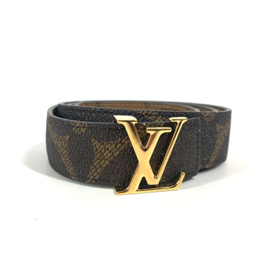 LOUIS VUITTON M0149 Monogram Reverse Santur LV Iconic Accessory Trouser Belt in Monogram Reverse Canvas, Unisex, Beige