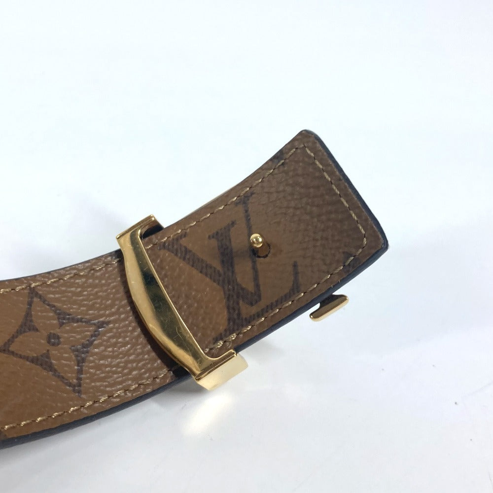 LOUIS VUITTON M0149 Monogram Reverse Santur LV Iconic Accessory Trouser Belt in Monogram Reverse Canvas, Unisex, Beige