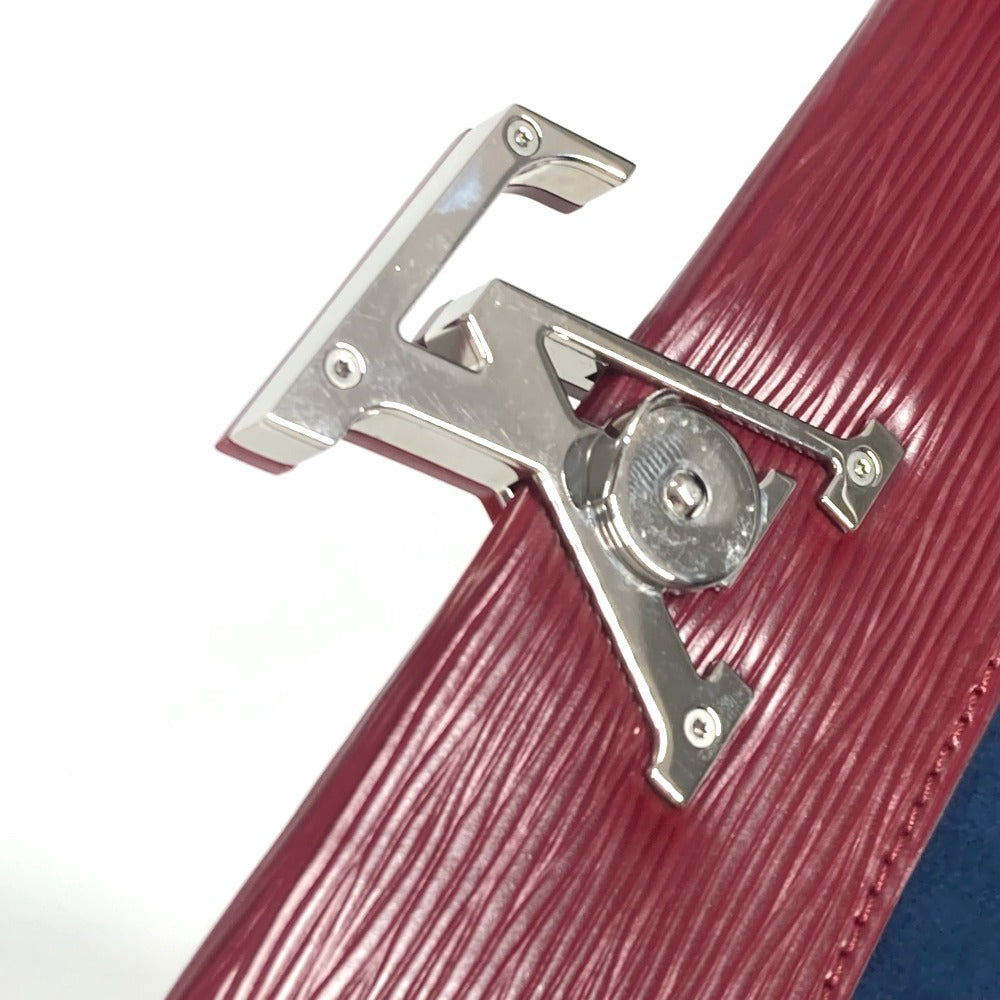 LOUIS VUITTON Epi Grenelle PM Flap Tote Bag, Epi Leather, Women's, Wine Red