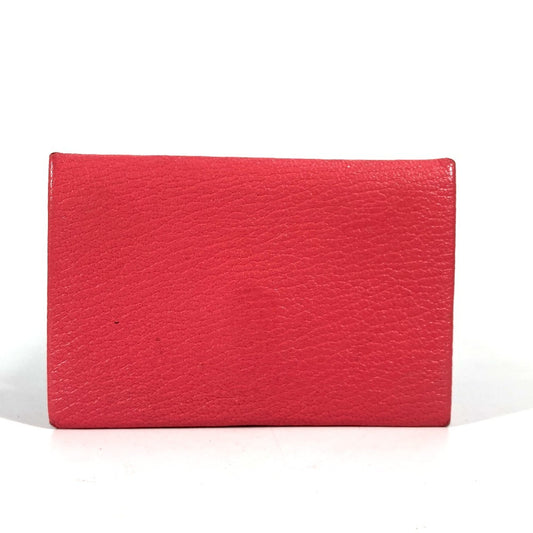 HERMES Calvi Pass Case, Business Card Case, Card Case, Chevre, Unisex, Pink