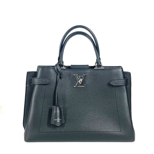 LOUIS VUITTON M53730 ロゴ ロックミーデー カバン トートバッグ 2WAYバッグ ショルダーバッグ 斜め掛け ハンドバッグ レザー レディース ブラック