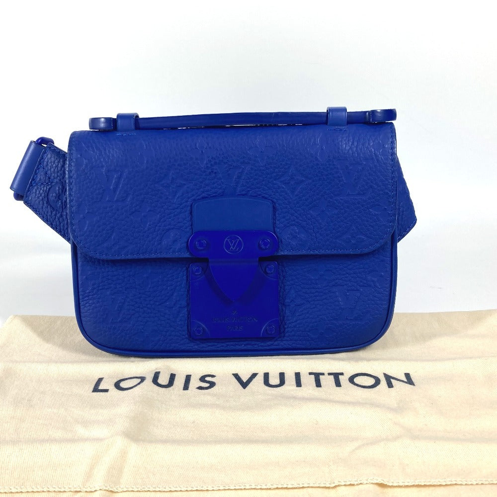 LOUIS VUITTON M58486 モノグラムトリヨン Sロックスリングバッグ カバン ベルトバッグ クロス ショルダーバッグ ボディバッグ トリヨンレザー ユニセックス ブルー - brandshop-reference