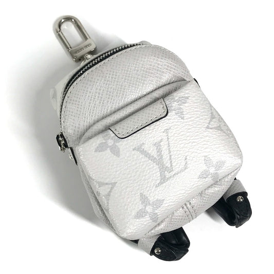 LOUIS VUITTON M69318 タイガラマ ビジューサック ネオ ディスカバリーポーチ バッグチャーム リュック型 バックパック型 キーホルダー タイガレザー ユニセックス ホワイト - brandshop-reference