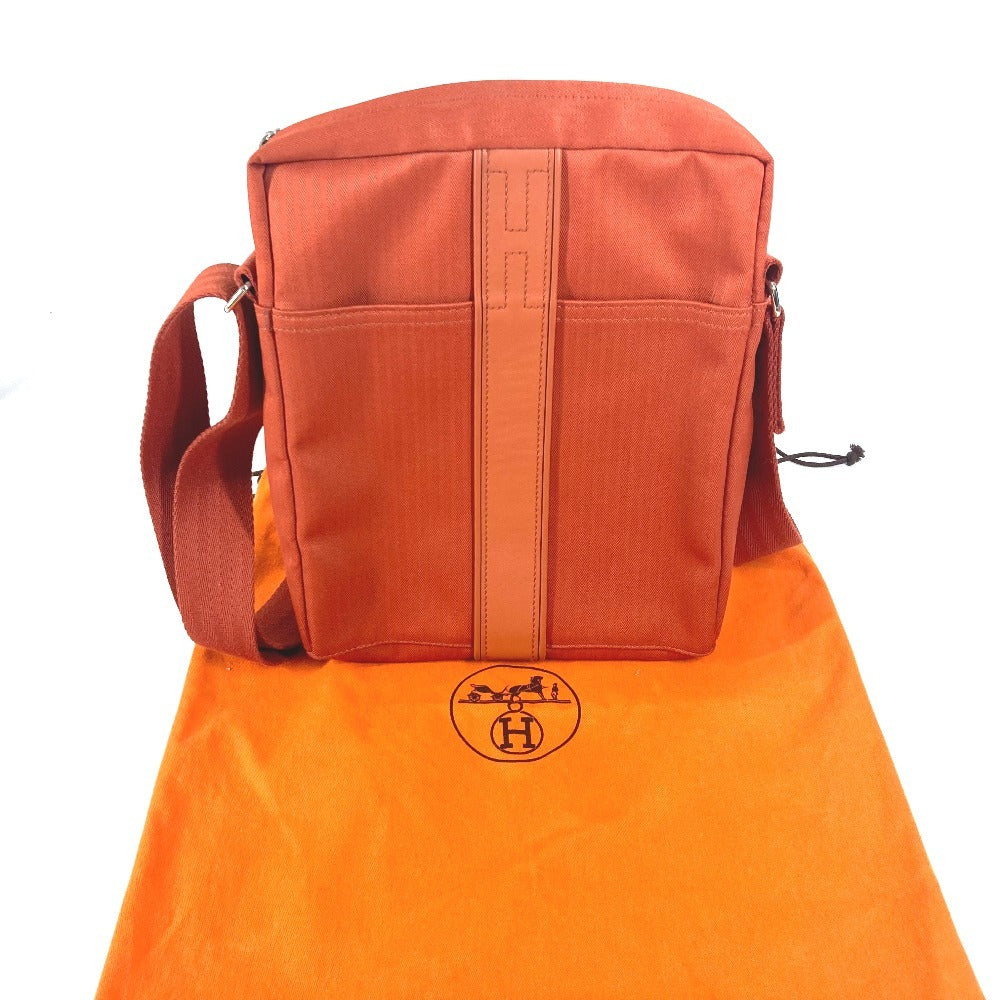 HERMES ポシェット アカプルコ バンドリエール PM 斜め掛けバック 肩掛けバック ショルダーバック カバン バック ショルダーバッグ ナイロンキャンバス ユニセックス オレンジ - brandshop-reference