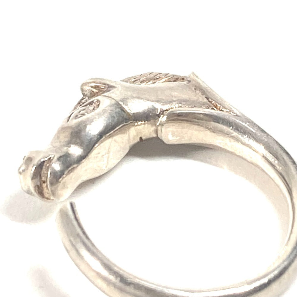 HERMES Cheval Horse Accessories Rings Metal Unisex Silver