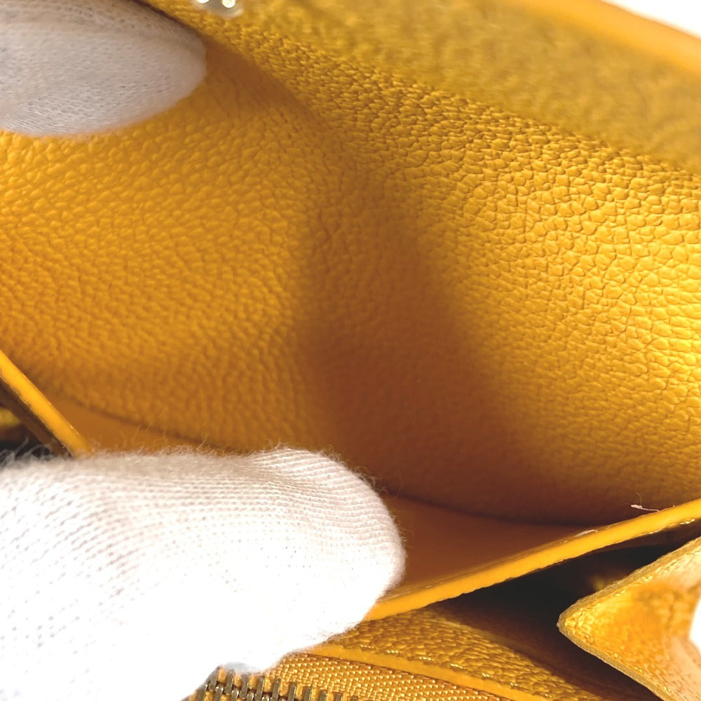 LOUIS VUITTON M11411 Monogram Empreinte Portomone Rosali Monedero Monedero Monedero Monogram Empreinte Cuero Unisex Jaune Doll Amarillo Amarillo