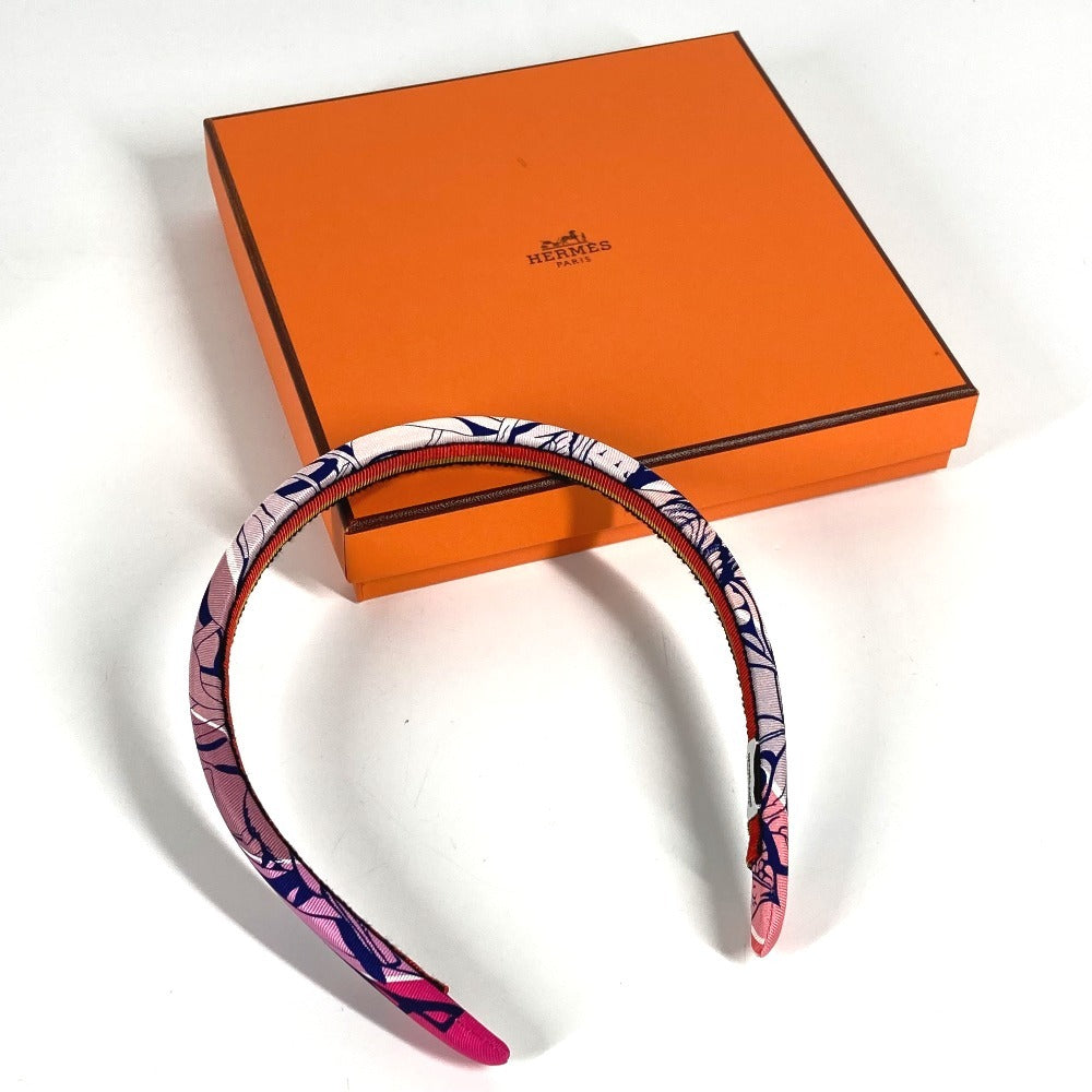 HERMES Jungle Love Elsa Hair Accessory Hair Band Headband Headband Silk Women's Pink