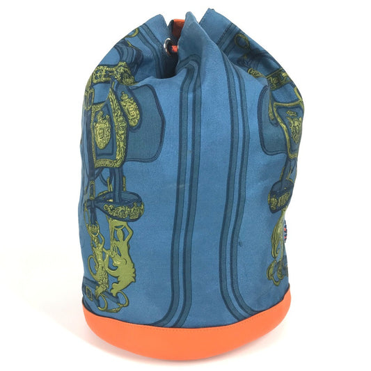 HERMES BRIDES de GALA 22 Sowacool 22 Drawstring Bag, Shoulder Bag, Silk, Women's, Blue
