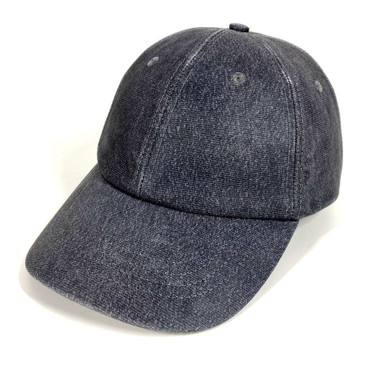 Bottega Veneta 739329 bv logo topi topi baseball cap poliester uniseks kelabu