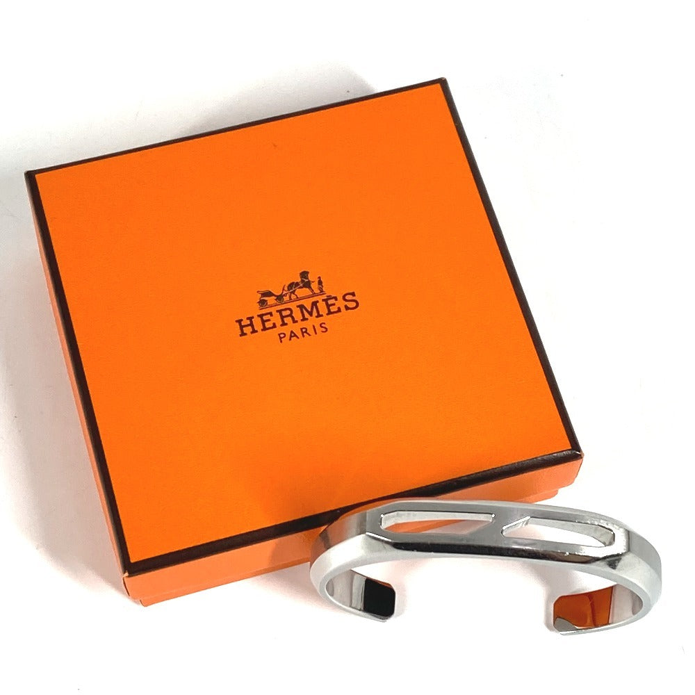 HERMES Delta Cuff Bangle Accessory Bangle Stainless Steel Women's Silver