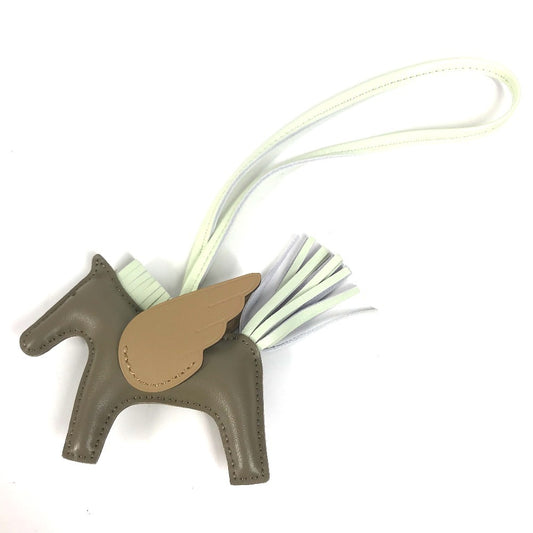 HERMES Pegasus PM Bag Charm by Anjou Milo, Women's, Bizcui/Etoupe, Brown