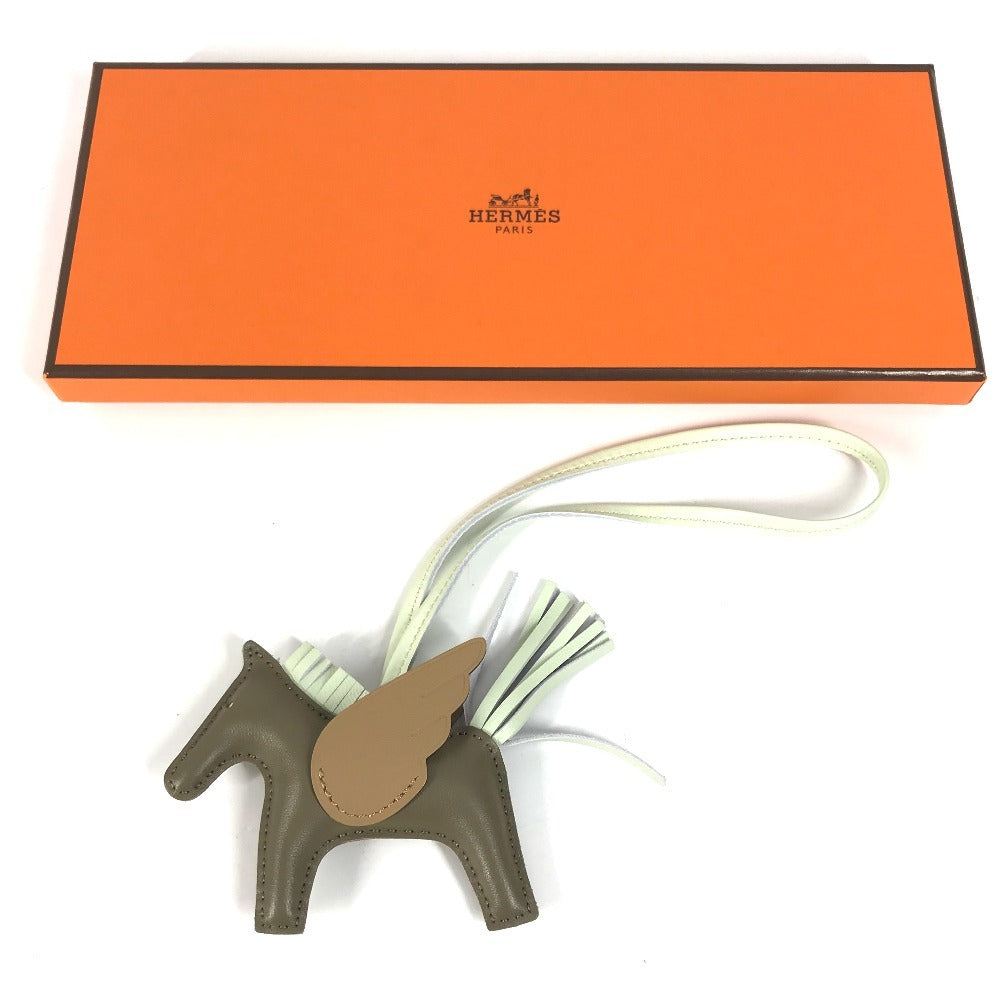 HERMES Pegasus PM Bag Charm by Anjou Milo, Women's, Bizcui/Etoupe, Brown
