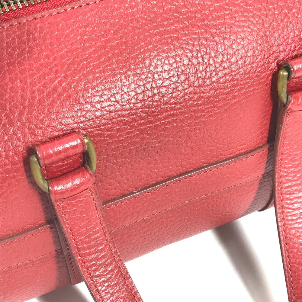 HERMES ヴィンテージ ミニ アールディ ミニボストンバッグ カバン 筒形 ハンドバッグ アルデンヌ レディース レッド