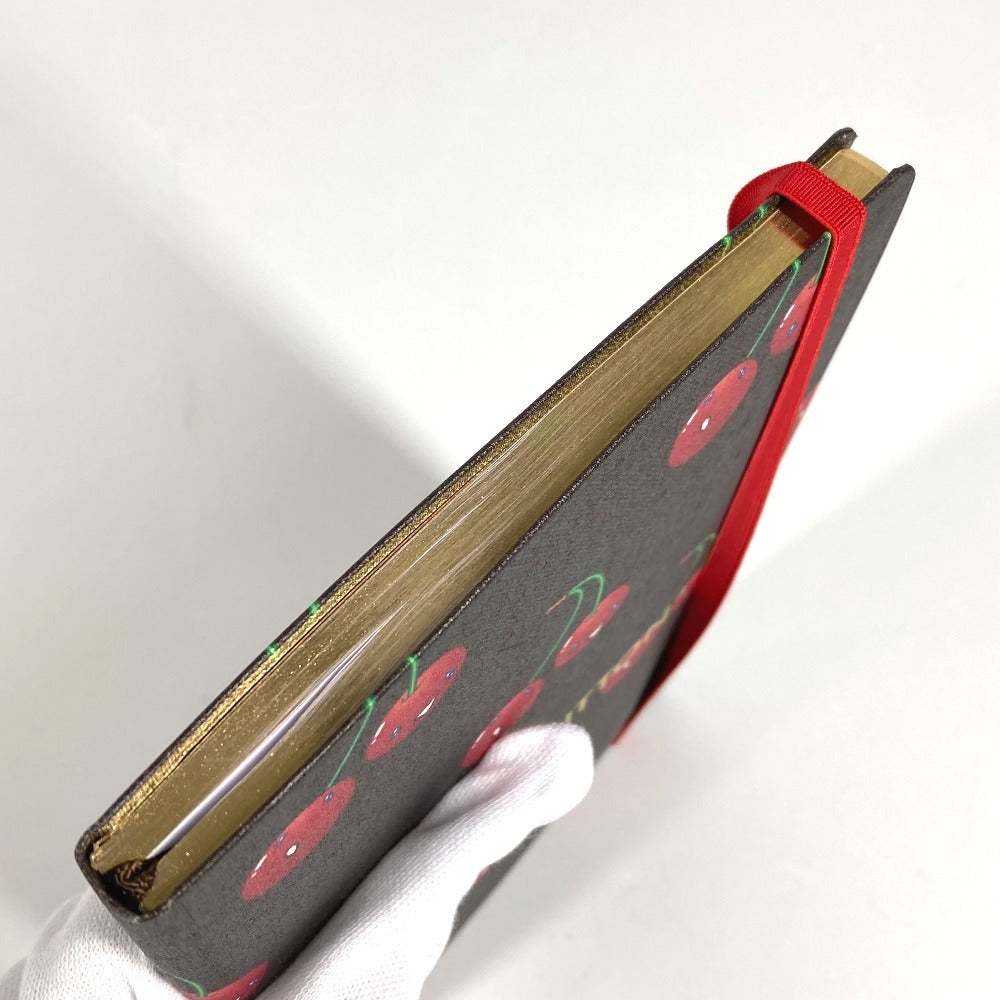 LOUIS VUITTON GI1371 LV×TM サクランボ ノートブック MM ジェーン チェリー メモ帳 ノート 村上隆 ノートブック 紙 レディース ブラウン