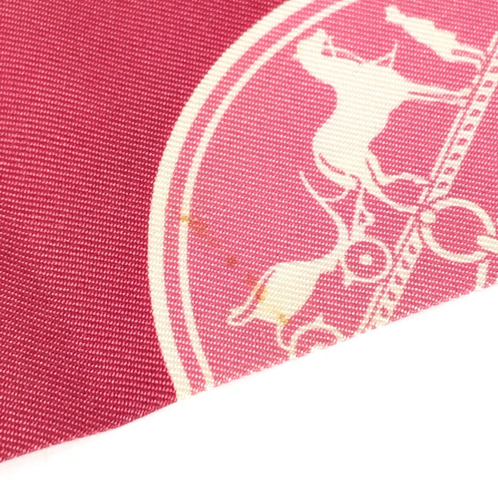 HERMES Twilly Silk Scarf for Women, Pink