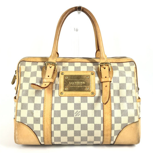 LOUIS VUITTON N52001 ダミエアズール バークレーPM バークレー PM カバン ミニボストンバッグ ハンドバッグ ダミエアズールキャンバス レディース ホワイト
