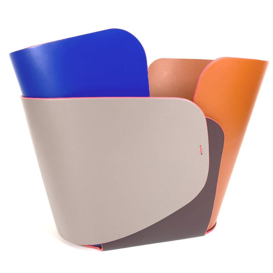 LOUIS VUITTON GI0322 プティ・ノマド コレクション オーバーレイボウルワイド パトリシアウルキオラ 小物入れ インテリア ばけつ オブジェ レザー ユニセックス ブラウン