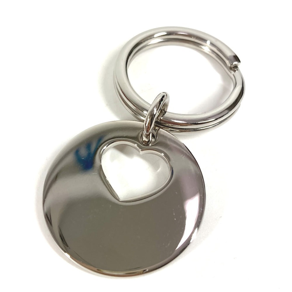 CARTIER ハート ロゴ バッグチャーム ネックレス アクセサリー キーリング ペンダントトップ キーホルダー メタル メンズ シルバー