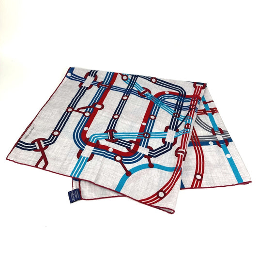 HERMES ポケット・ソイエ カレ 100 H カレ100H ショール ストール 大判 スカーフ カシミヤ ユニセックス グレー