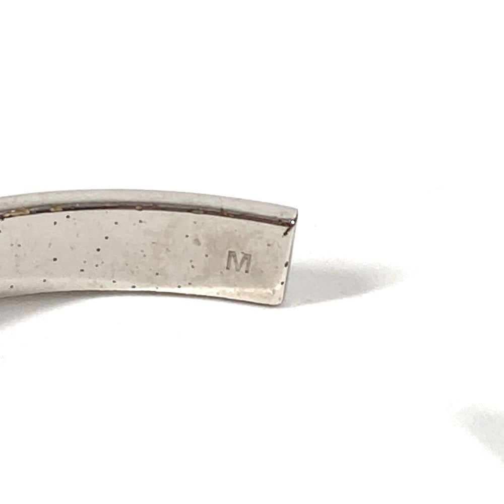 Dior カナージュ ロゴ バングル ブレスレット メタル レディース シルバー