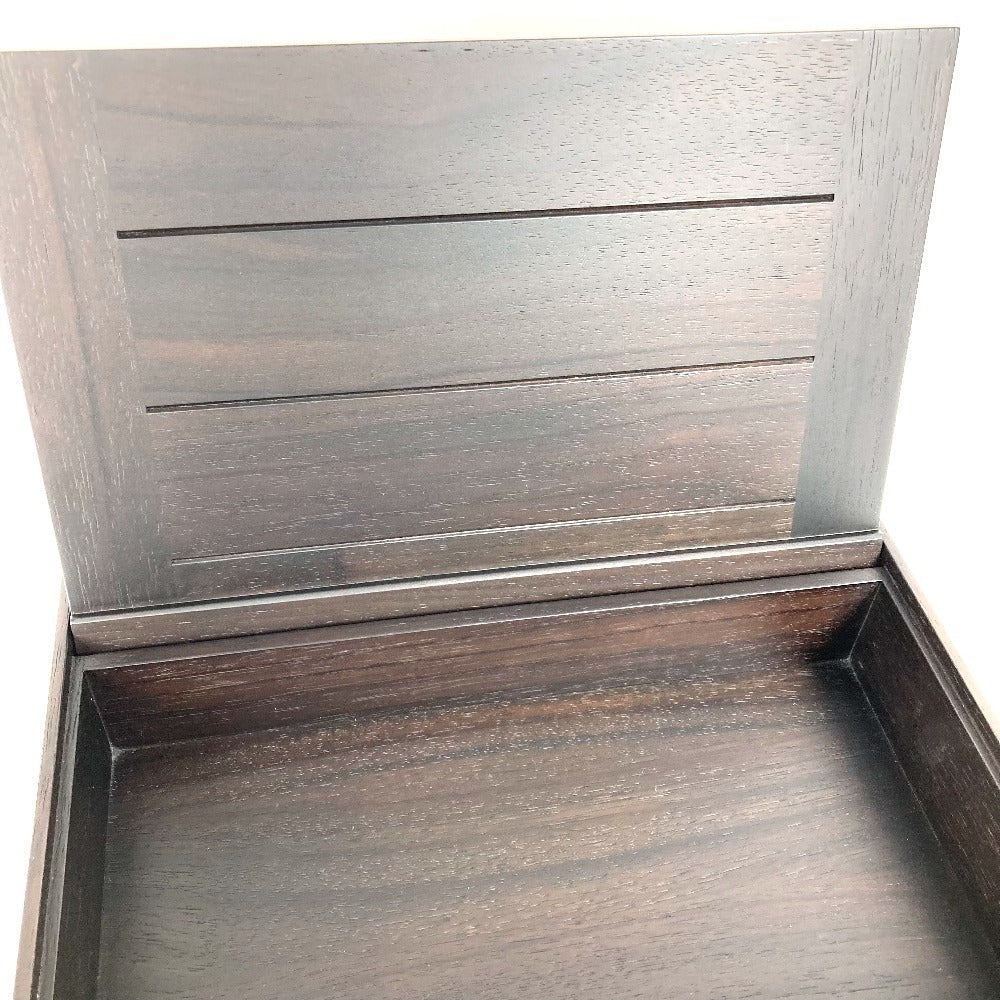 HERMES ジュエリーケース ジュエリーボックス プレイヤード 木箱 Hロゴ アクセサリー インテリア ポーチ 小物入れ レザー/ウッド ユニセックス オレンジ