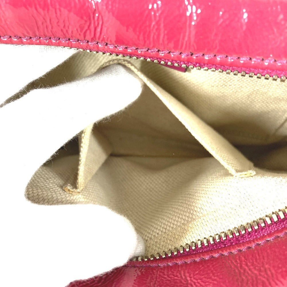 GUCCI 308364 ソーホー スモールディスコ タッセル フリンジ カバン 斜め掛け GG ロゴ ポシェット ショルダーバッグ パテントレザー ユニセックス パープル