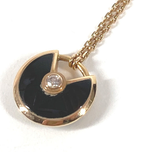 CARTIER Amulet de Cartier 1 Diamond XS Chain Necklace, 18K Gold, Au750, Women's