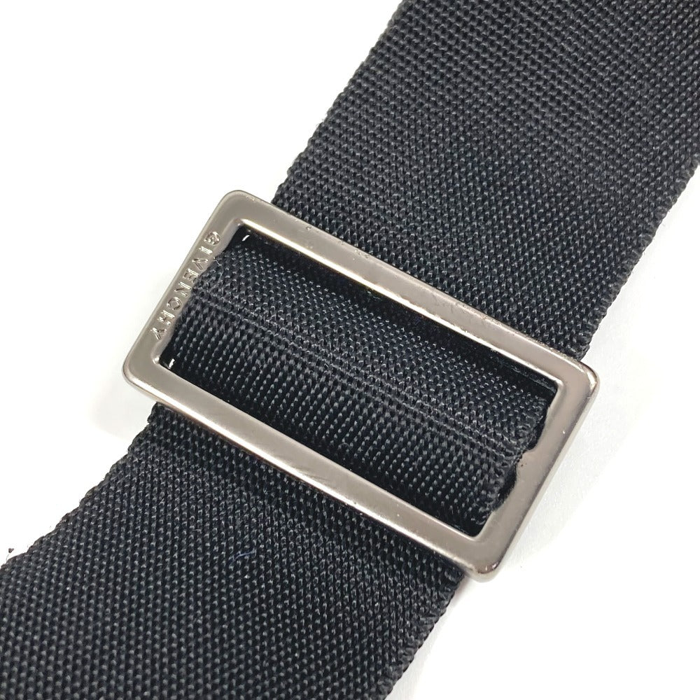 GIVENCHY ロゴ 総柄 カバン 斜め掛け フラップ メッセンジャーバッグ ショルダーバッグ レザー/キャンバス ユニセックス ブラック