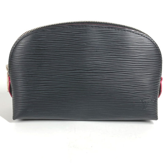 LOUIS VUITTON M67185 Epi Two-Tone Pochette Cosmetic Pouch/Makeup Pouch/Multi-Pouch/Cosmetic Pouch in Epi Leather, Unisex, Noir/Black