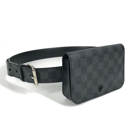 LOUIS VUITTON M6837U ダミエグラフィット サンチュール ポシェットオム ポーチ カバン ベルトバッグ ボディバッグ ウエストバッグ ダミエグラフィットキャンバス ユニセックス ブラック