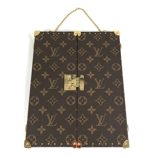 LOUIS VUITTON GI0554 モノグラム ホーム ミラー トランク インテリア 三面鏡 鏡 モノグラムキャンバス ユニセックス ブラウン