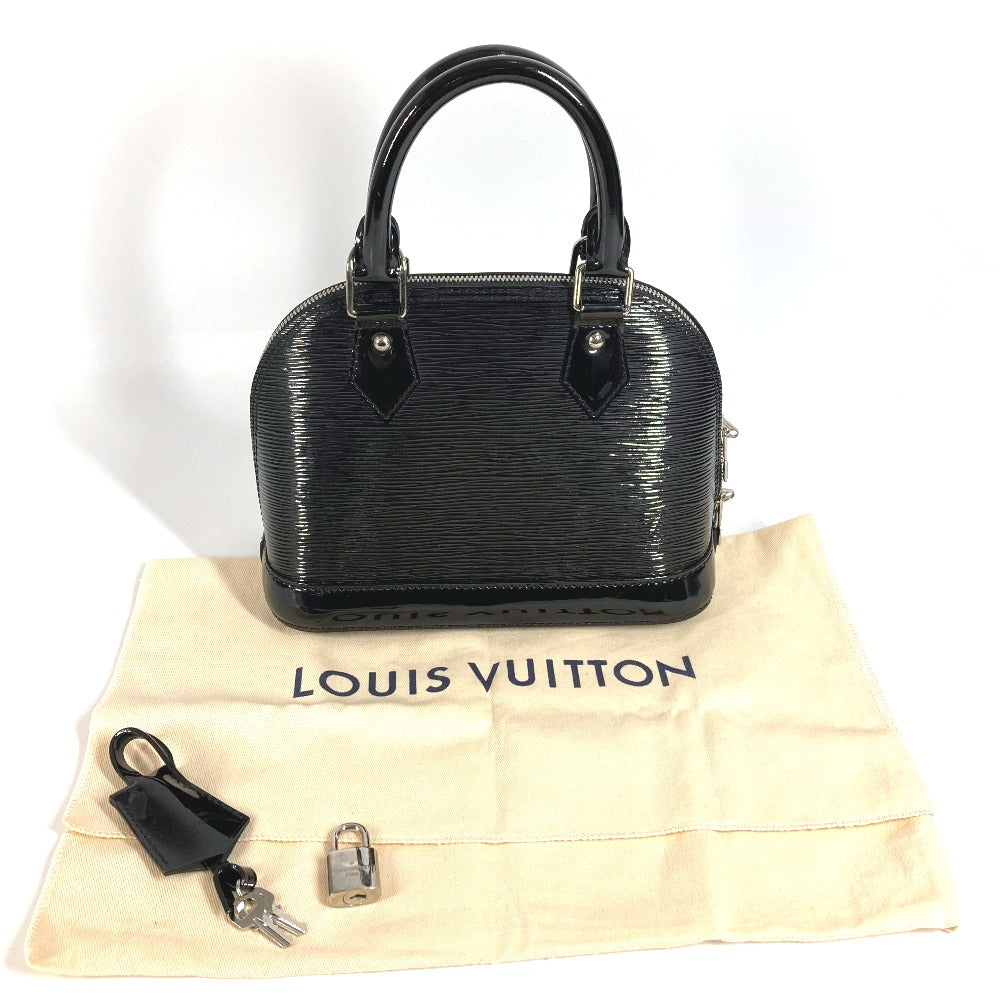 LOUIS VUITTON M4031N Epi Electric Alma BB Bag, 2-Way Shoulder/Handbag, Epi Electric Leather, Women's, Noir/Black