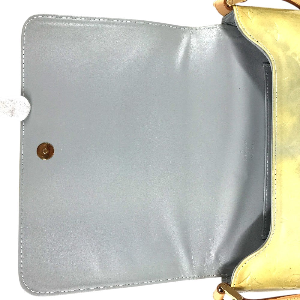 LOUIS VUITTON M91069 MonogramVernis Thompson Street bag flap shawl Shoulder Bag MonogramVernis Gris SilverBased Used