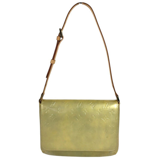 LOUIS VUITTON M91069 MonogramVernis Thompson Street bag flap shawl Shoulder Bag MonogramVernis Gris SilverBased Used
