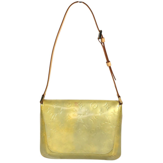 LOUIS VUITTON M91069 MonogramVernis Thompson Street bag flap shawl Shoulder Bag MonogramVernis Gris SilverBased Used