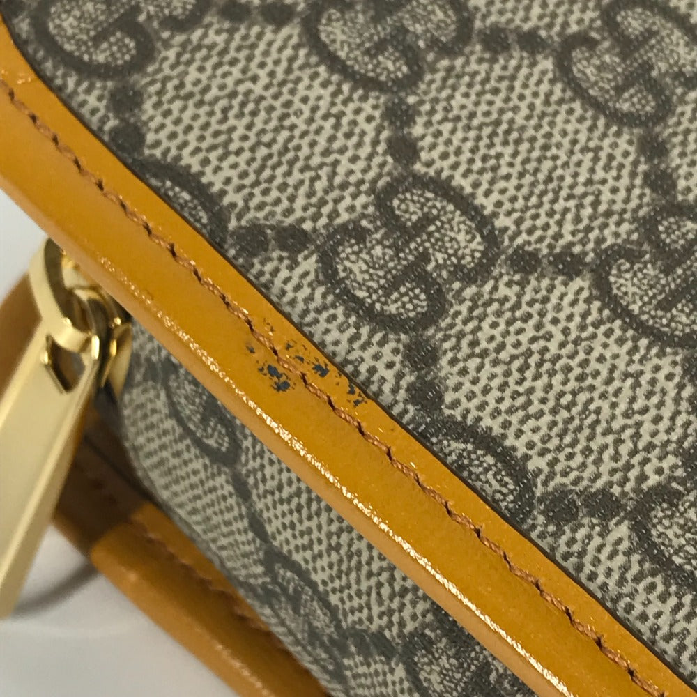 GUCCI 625764 GGスプリーム GG ロゴ クラッチバッグ カバン ポーチ 持ち手つき セカンドバッグ GGキャンバス/レザー ユニセックス ベージュ