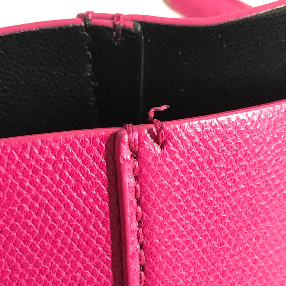 TIFFANY & Co. Logo Tote Bag, Shoulder Bag, Leather, Unisex, Pink