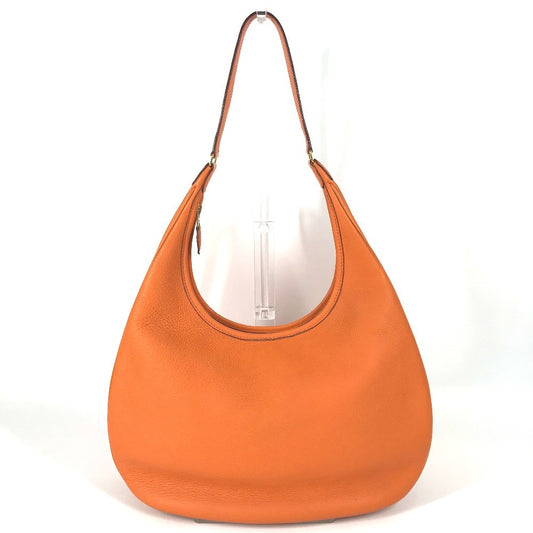 HERMES ガオ カバン 肩掛け ショルダーバッグ レザー レディース オレンジ