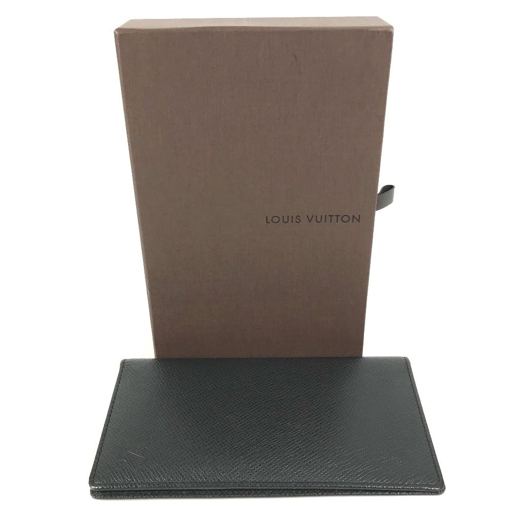 LOUIS VUITTON M30392 Taiga Porte-Valeur Carte Credit Long Wallet, Bifold, Taiga Leather, Unisex, Ardoise, Black